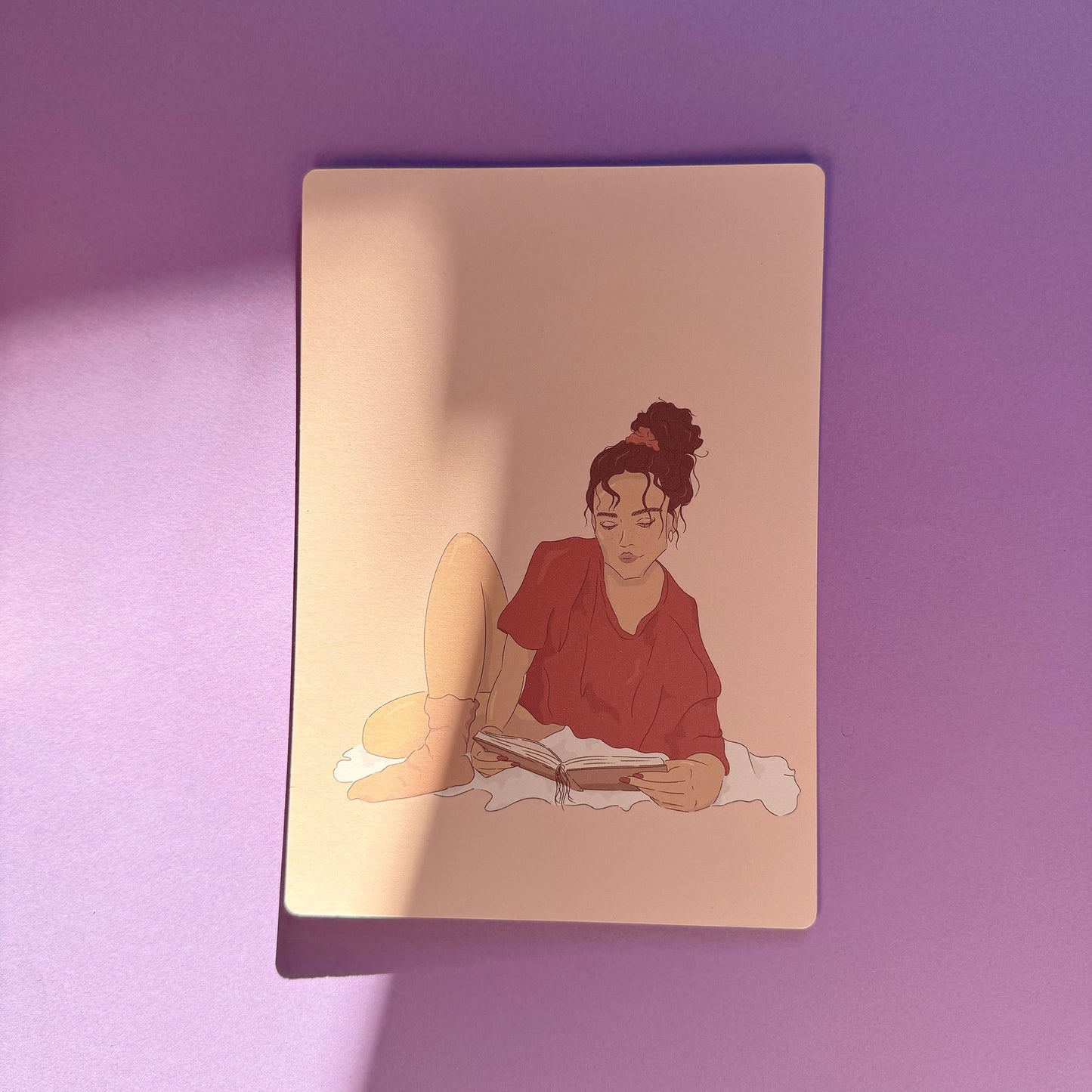 Book collection art print