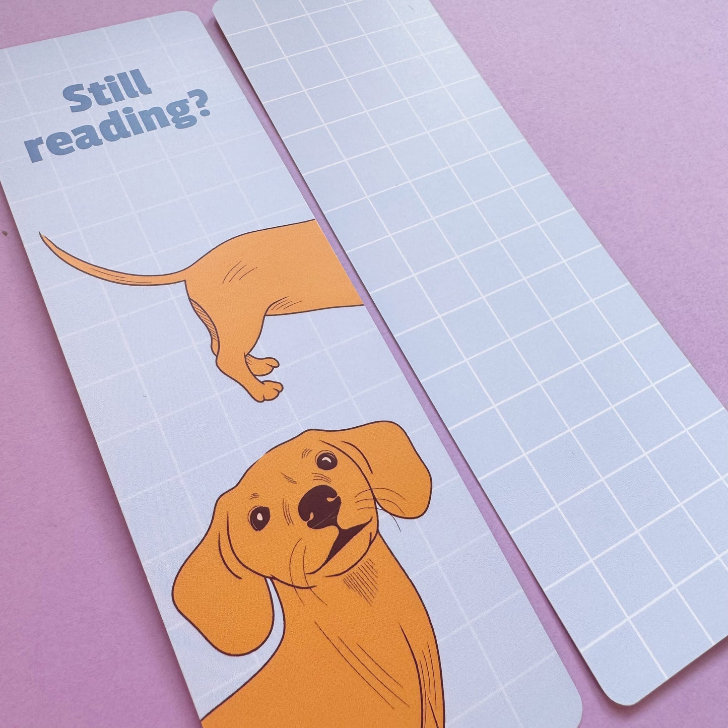 Still reading dog bookmark