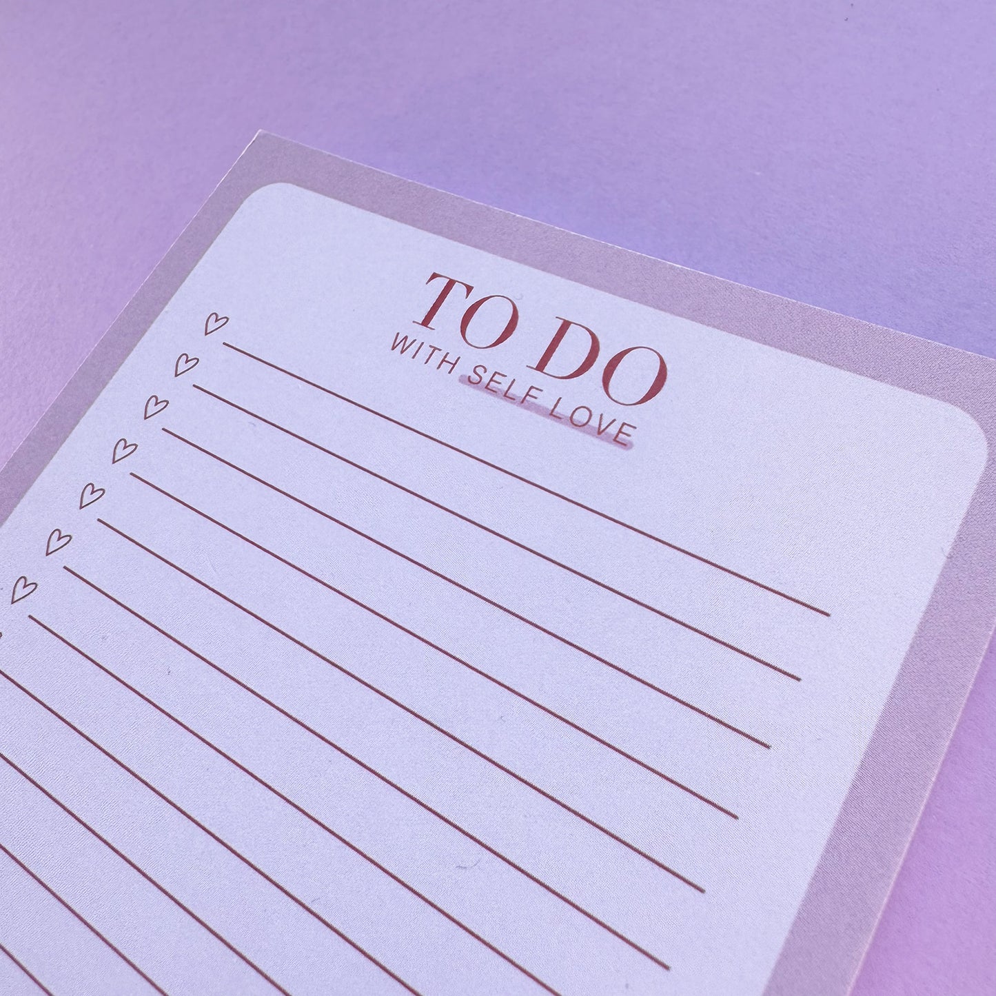 Notepad TO-DO Self Love